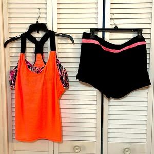 NWOT 2 Piece Bathing Suit Attached Tank